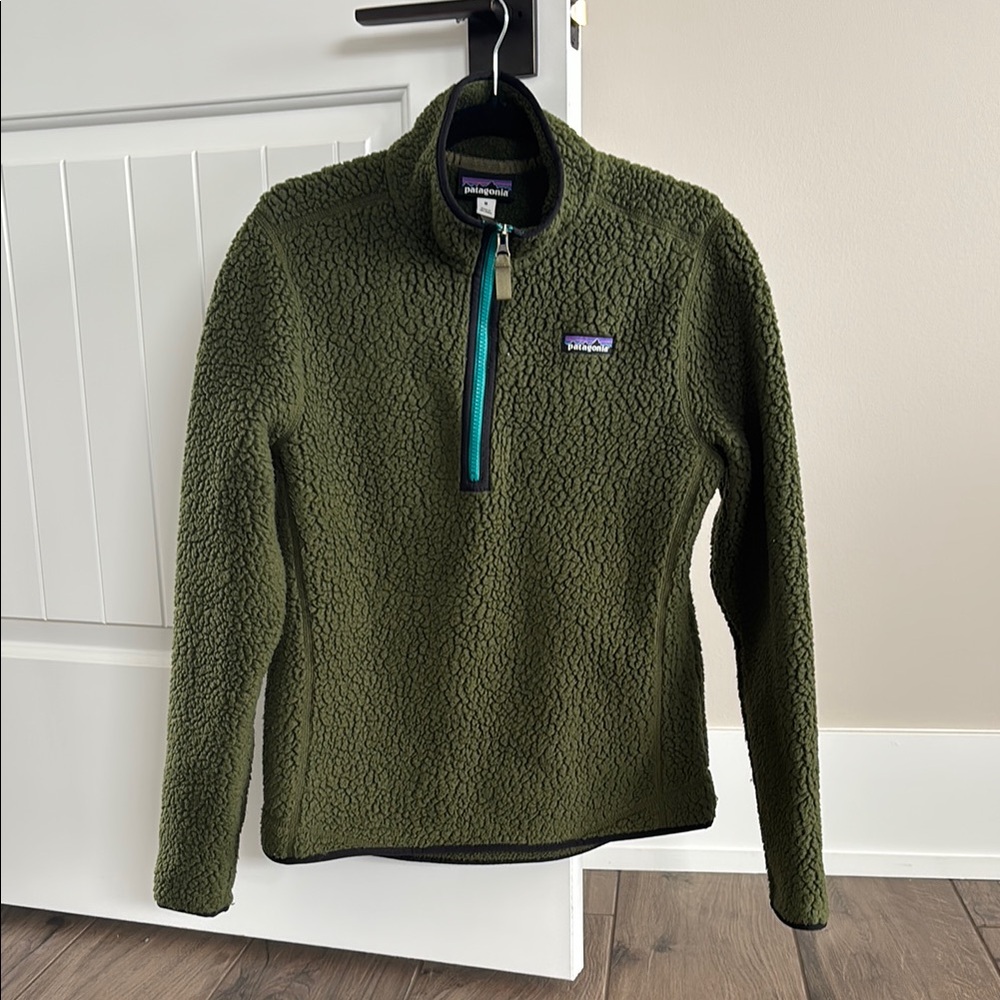 Patagonia Olive Green Fleece Pullover